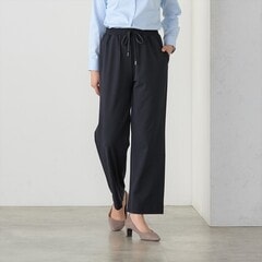 【パジャマスーツ】ジョーゼットジャージー紺 ドロストパンツ セットアップ着用可