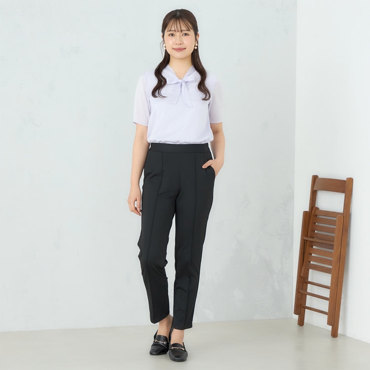 パジャマスーツ】 接触冷感 ナイロンポンチジャージ クロップド