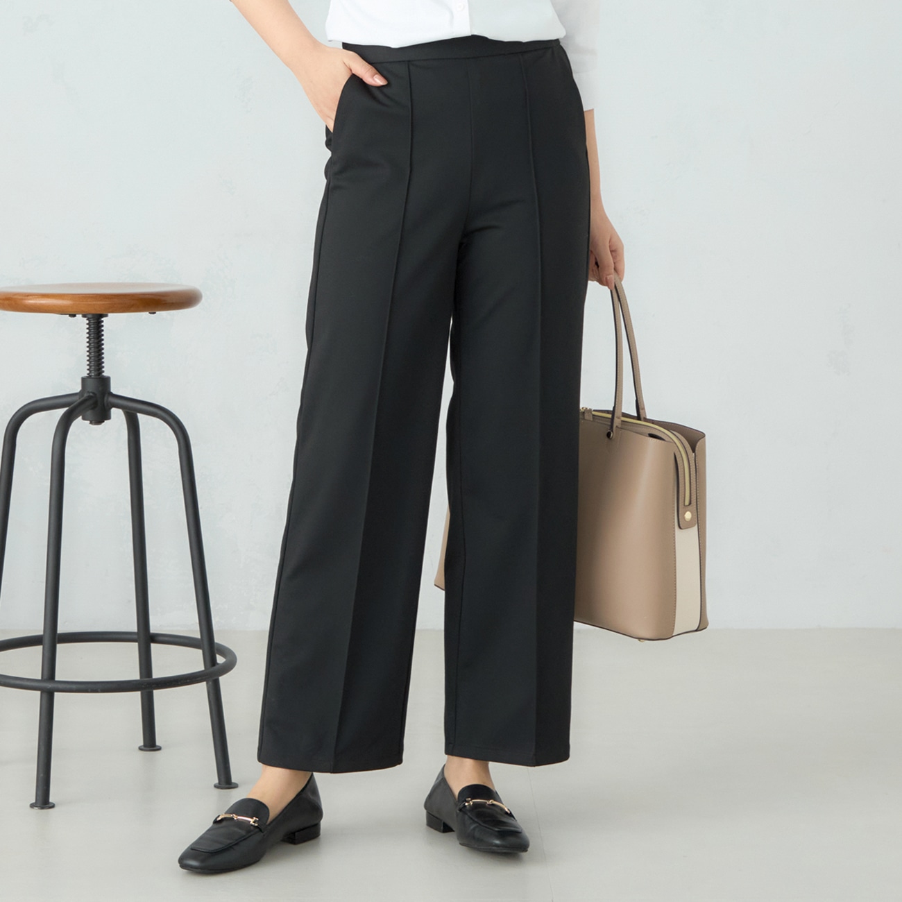 【特価】【パジャマスーツ】接触冷感 ナイロンポンチジャージ ワイドパンツ セットアップ着用可 【特価】【パジャマスーツ】接触冷感 ナイロンポンチジャージ ワイドパンツ セットアップ着用可