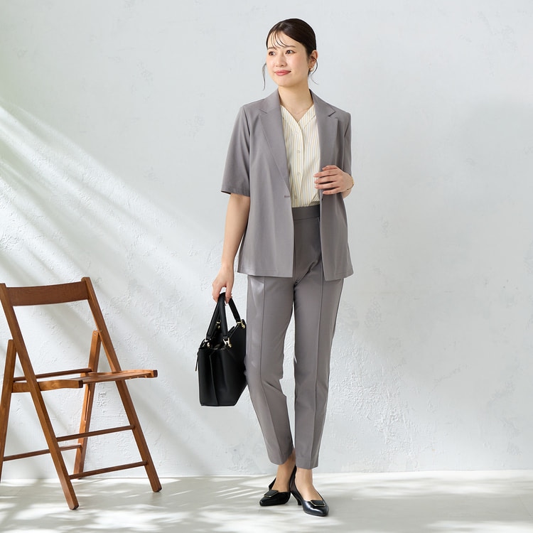 注目ショップ・ブランドのギフト 特価】【パジャマスーツ】 RENU セットアップ クロップドパンツ Suit Formal Dress