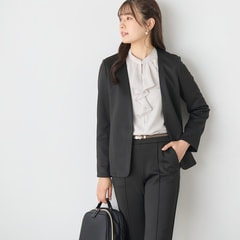 【パジャマスーツ】ダンボールニットノーカラージャケット セットアップ着用可