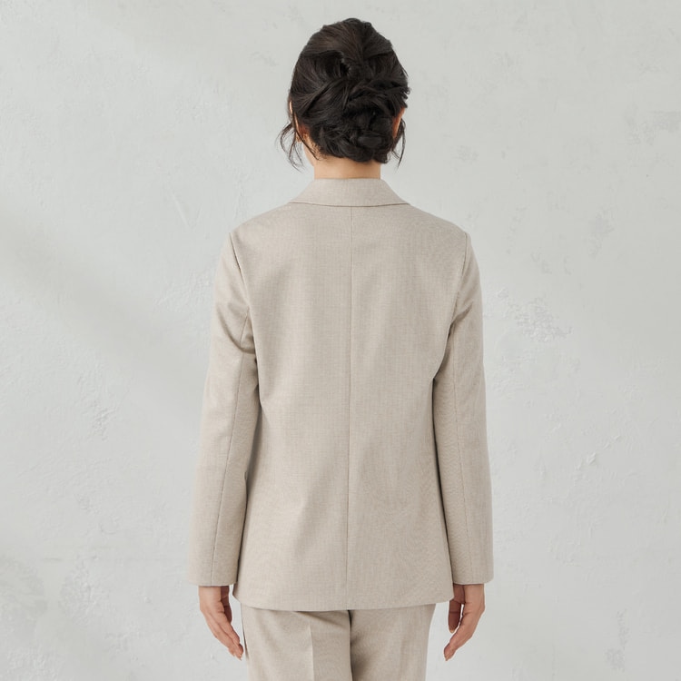 パジャマスーツ】ツイードジャージー ダブルジャケット セットアップ
