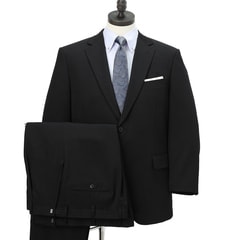 AOKI【未使用タグ付♡洗える♪】ノーカラースーツセットアップ　パンツ　Lサイズ SizeMAX】リサイクル素材使用 アジャスター付き 洗える 2パンツスーツ