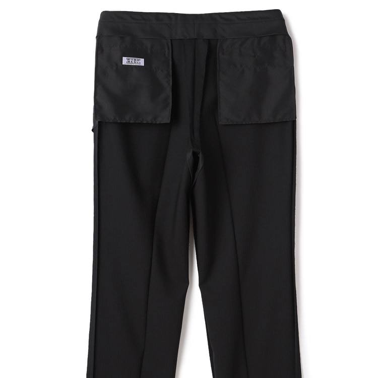 SizeMAX】アジャスター付き 洗えるストレッチスーツ 黒シャドー
