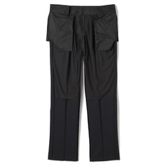 SizeMAX】アジャスター付き 洗える ストレッチ 2パンツスーツ 紺シャド