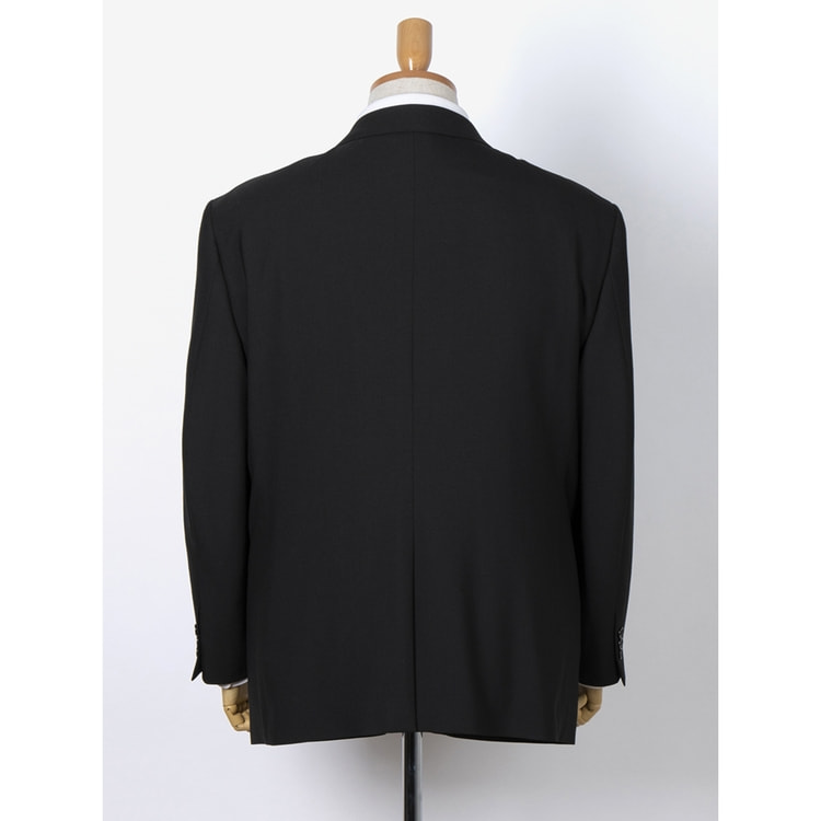 32802　メンズ　シングルスーツ上下　背抜き　黒　90YA5 32802メンズシングルスーツ上下背抜き黒90YA5