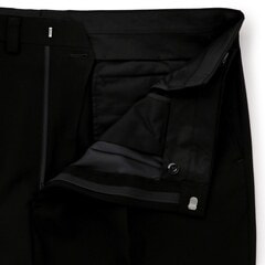 LES MUES プレシャスブラック　スーツ3点セット　黒　M 背抜き ブラックフォーマル スーツ セットアップ 礼服 喪服 3つボタン