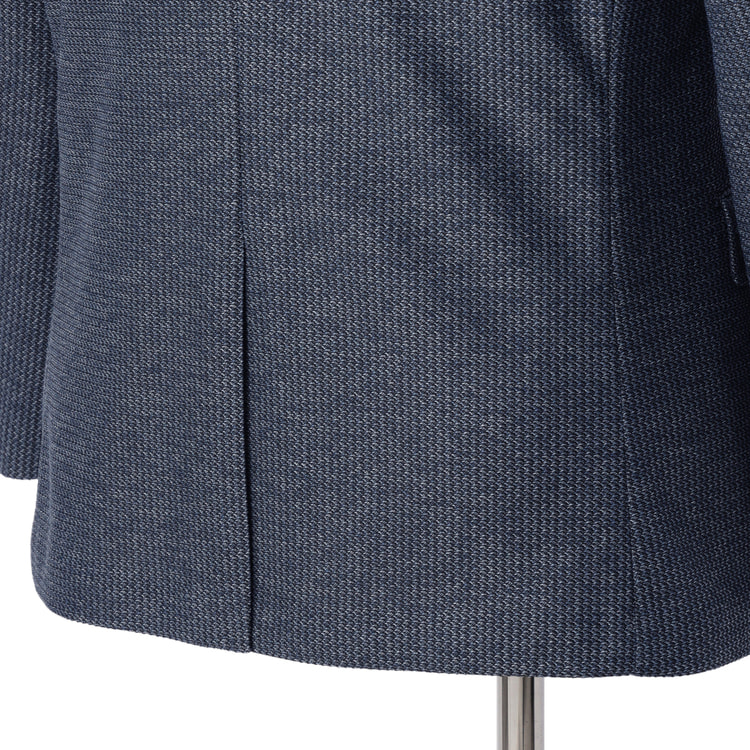 特価】【SizeMAX】尾州ウールブレンドニットジャケット LES MUES【AOKI