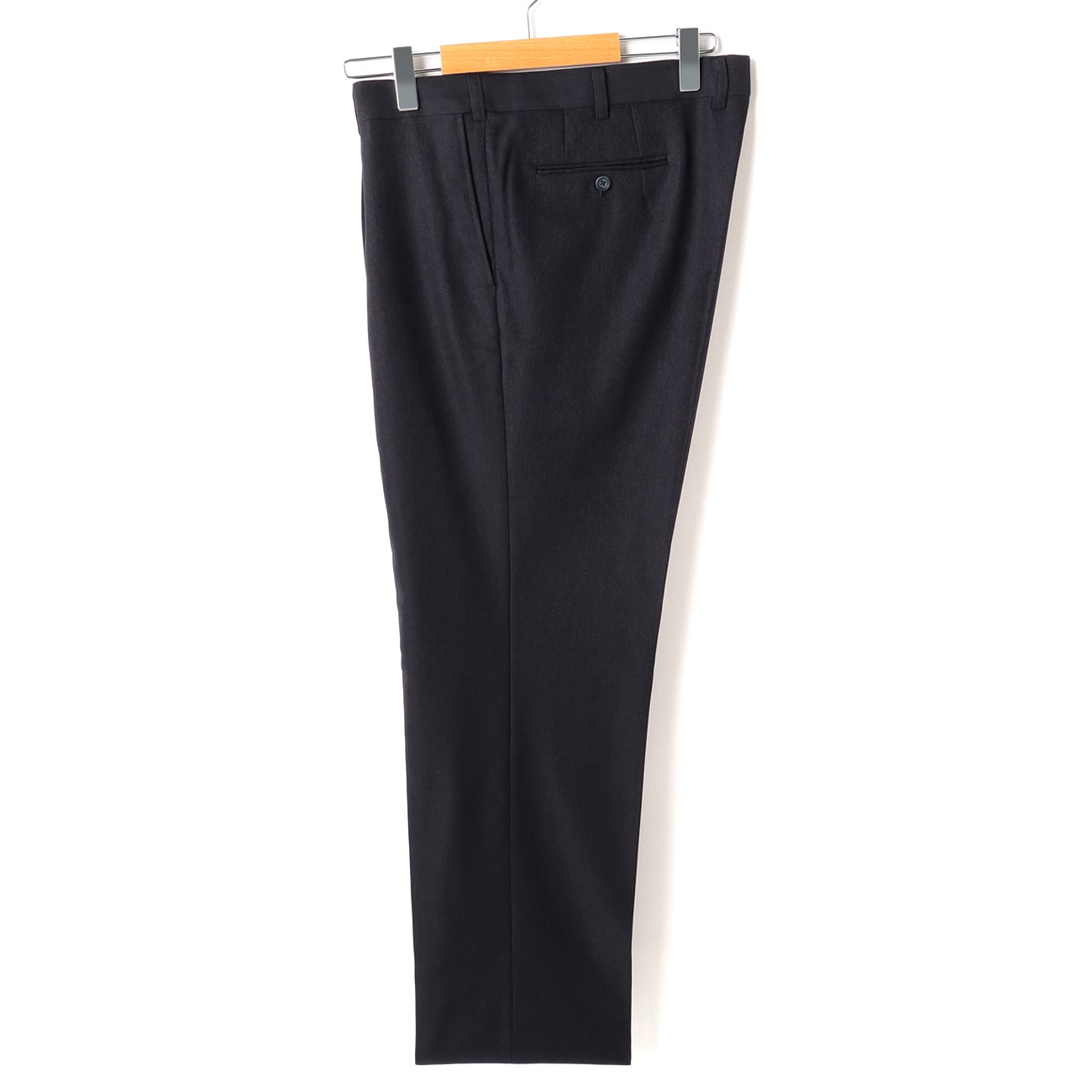 【SizeMAX】洗える 杢無地ワンタックパンツ LES MUES