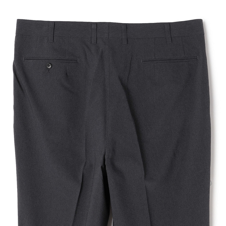 SizeMAX】アジャスター付き 洗える ストレッチ ツータックパンツ 千鳥