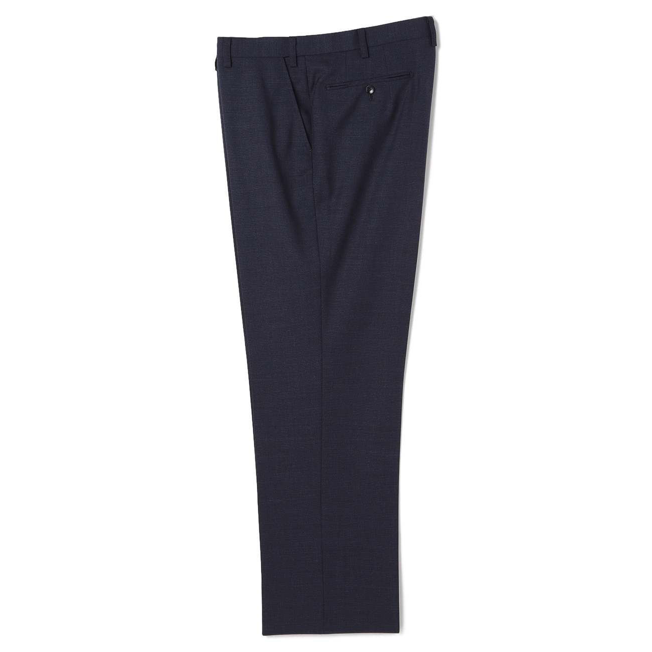 【SizeMAX】ウエストらくらく 洗える ストレッチ ノータックパンツ 紺 LES MUES セットアップ着用可 【SizeMAX】ウエストらくらく 洗える ストレッチ ノータックパンツ 紺 LES MUES セットアップ着用可