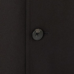 SizeMAX】はっ水 ストレッチ 軽量暖かトレンチコート 黒無地 LES