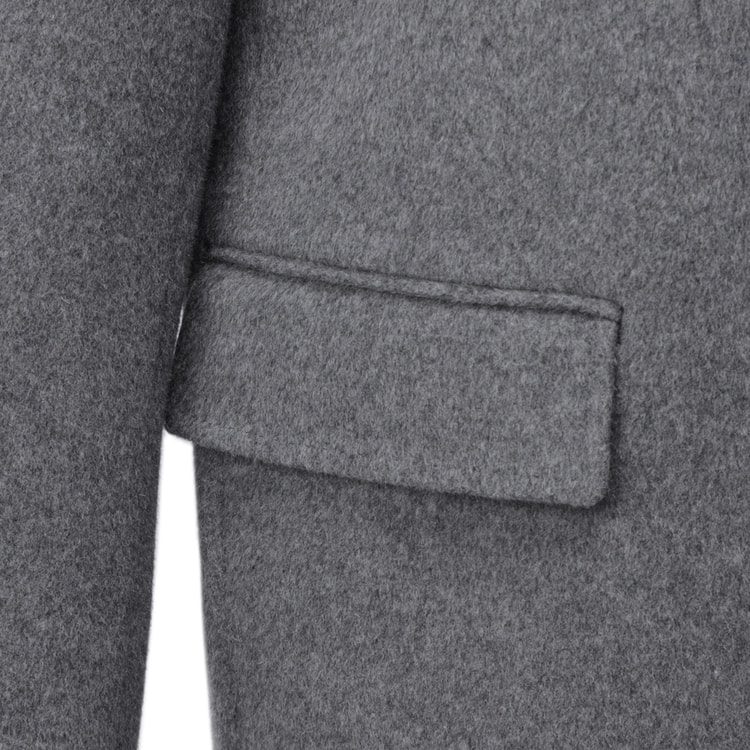 SizeMAX】カシミヤ混チェスターコート 無地 LES MUES ベーシック【AOKI