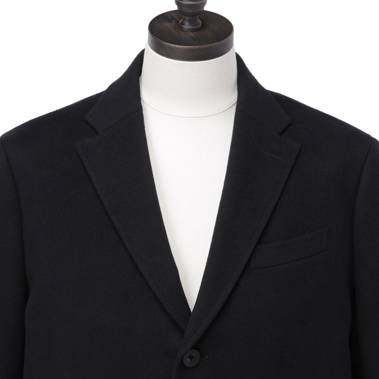 LESMUES 尾州産 カシミヤ混チェスターコート サイズS メンズ 新品 秋冬 SizeMAX】カシミヤ混チェスターコート 無地 LES MUES ベーシック【AOKI