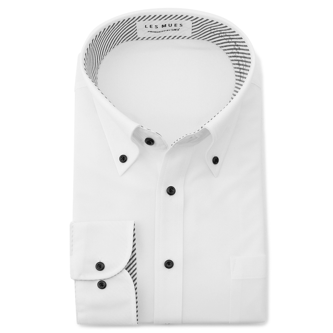 �ySizeMAX�z�A�X���[�g���f�� �m���A�C�����X�[�p�[�X�g���b�` �{�^���_�E���V���c LES MUES �X�}�[�g