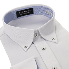 【SizeMAX】アスリートモデル ノンアイロン スーパーストレッチ ボタンダウンシャツ LES MUES ベーシック