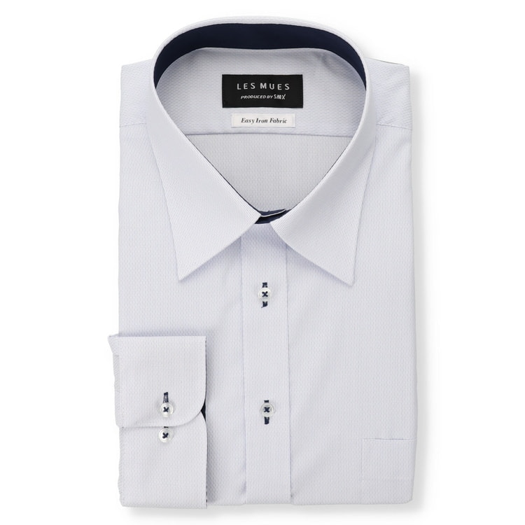 【SizeMAX】形態安定 消臭 抗菌防臭 レギュラーカラーシャツ LES MUES ベーシック