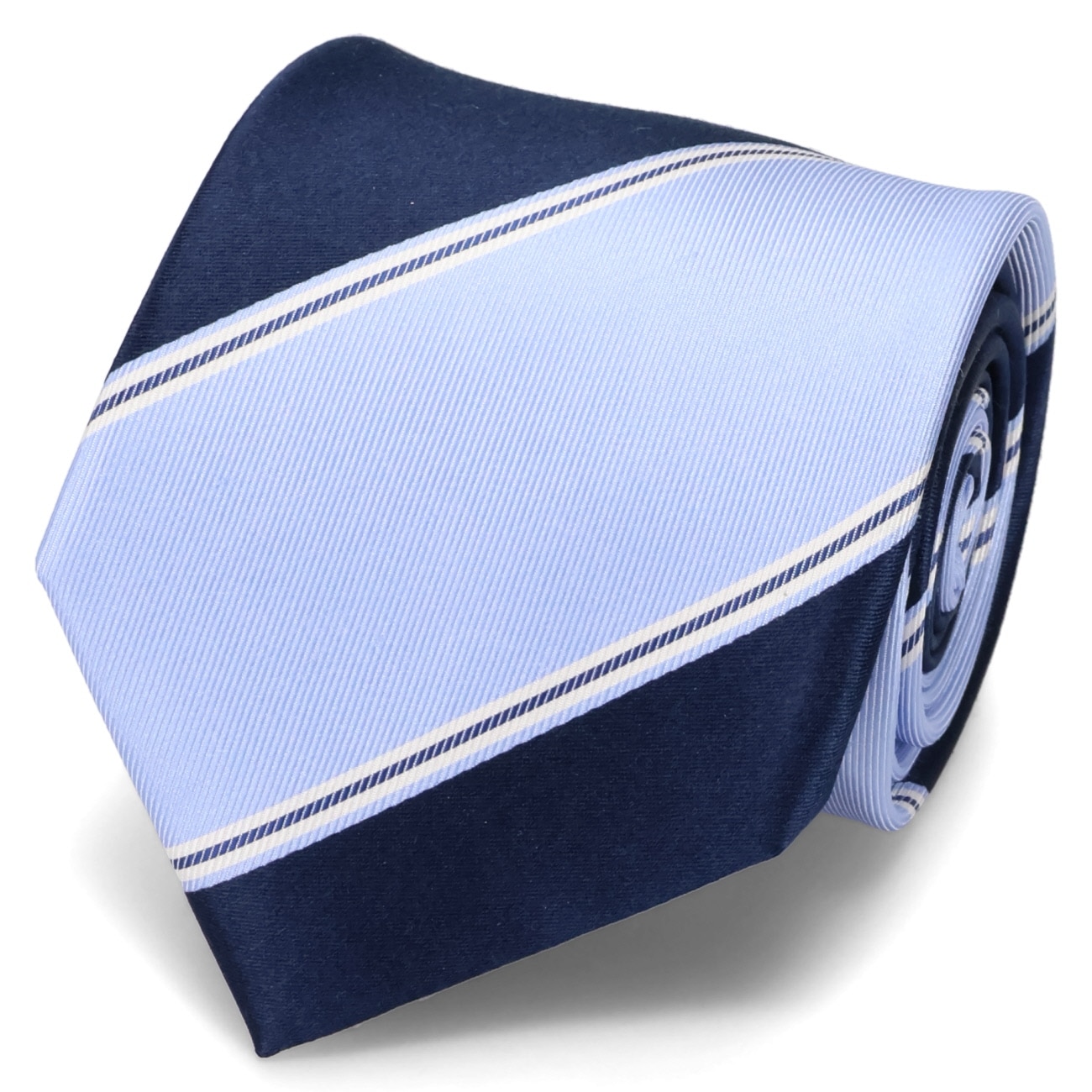 SizeMAX】ロングサイズ 大剣幅8cm ストライプ柄ネクタイ LES MU