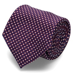 美品　LARDINI ネイビー 花柄 ネクタイ　8cm幅　長さ 約147cm フラワードット柄ネクタイ｜メンズファッション通販 MEN'S BIGI