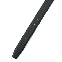 【SizeMAX】ロングサイズ 両面牛革シボベルト 黒