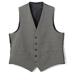 SizeMAX】紺×ミディアムグレー リバーシブルベスト LES MUES ス