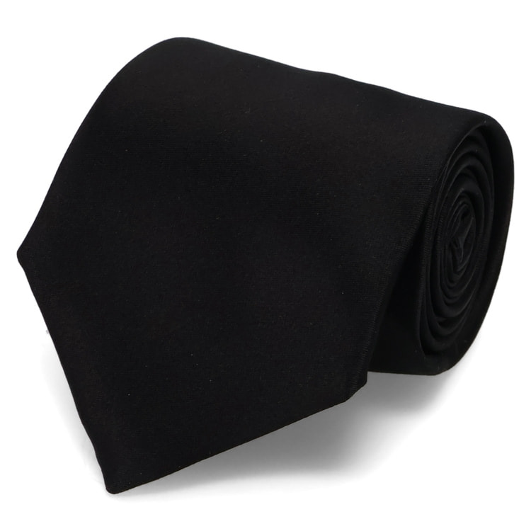 SizeMAX】弔辞用 ロングサイズ 日本製 朱子織黒タイ BELLUMORE【AOKI