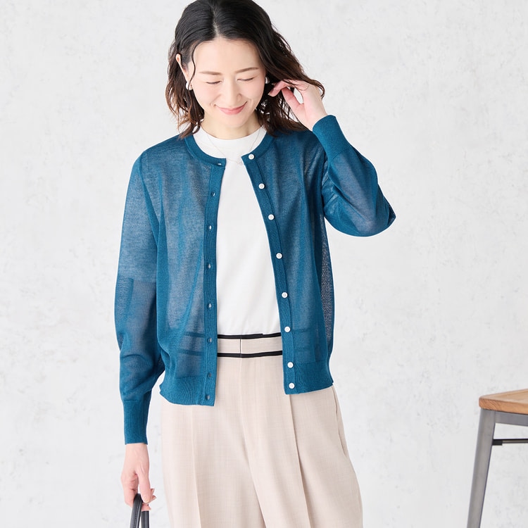 WEB限定商品】ポータブルシアーカーディガン CROSS FUNCTION【AOKI公式