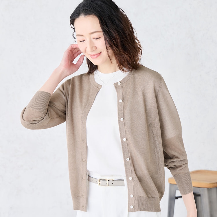 WEB限定商品】ポータブルシアーカーディガン CROSS FUNCTION【AOKI公式