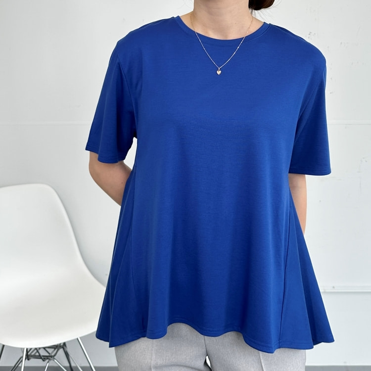 WEB限定商品】薄ポンチ後ろフリル ICE-Tシャツ CROSS FUNCTI【AOKI