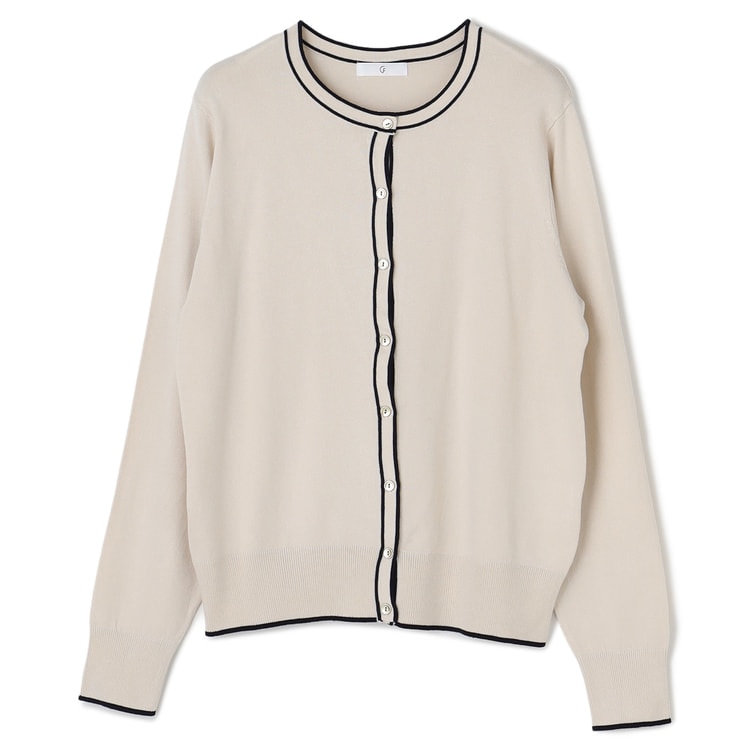 WEB限定商品】配色クルーネックカーディガン CROSS FUNCTION【AOKI公式