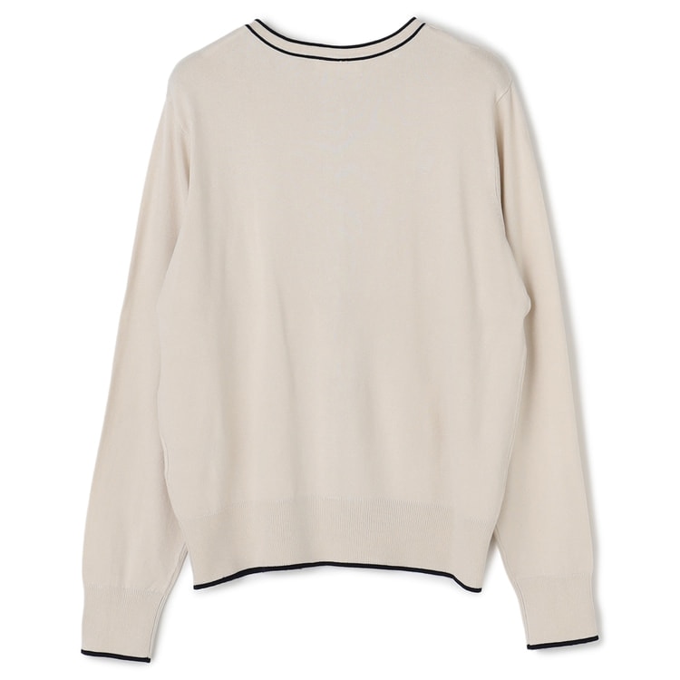WEB限定商品】配色クルーネックカーディガン CROSS FUNCTION【AOKI公式