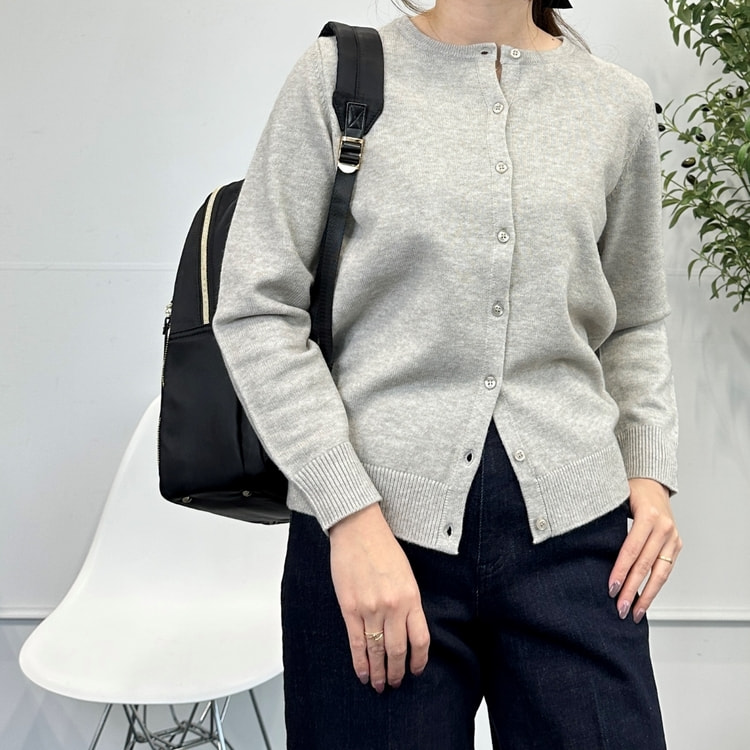 アウトレット】【WEB限定商品】クルーネックカーディガン CROSS FUNC