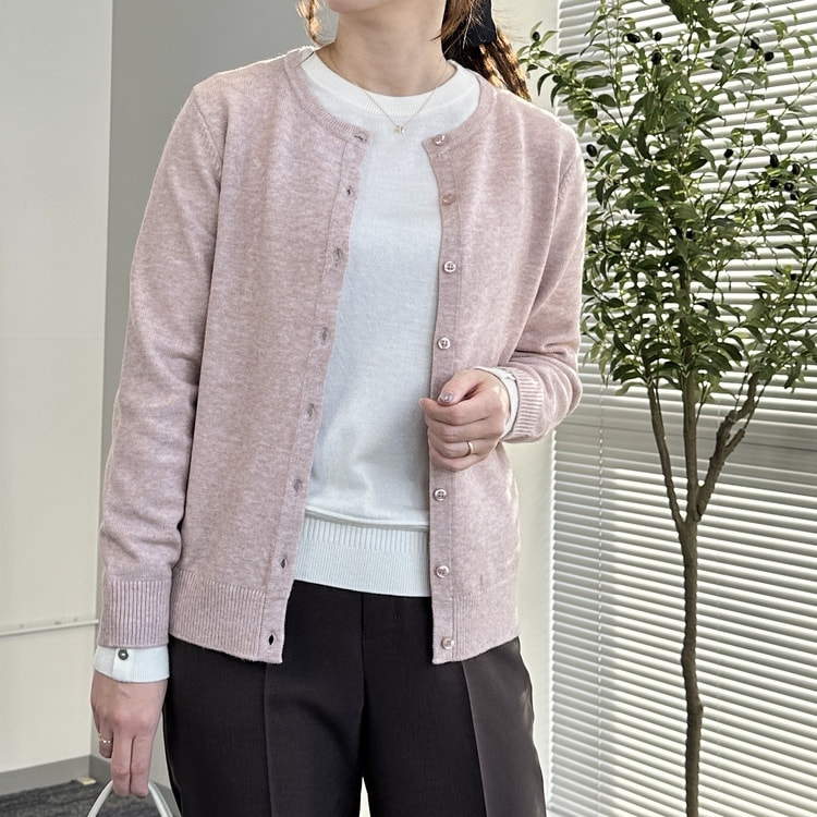 アウトレット】【WEB限定商品】クルーネックカーディガン CROSS FUNC