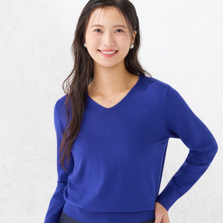 Vネックプルオーバーニット｜洗える【WEB限定商品】【AOKI公式通販】