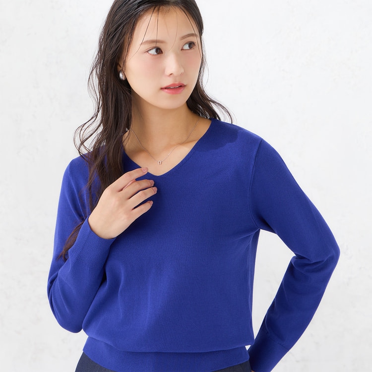 Vネックプルオーバーニット｜洗える【WEB限定商品】【AOKI公式通販】