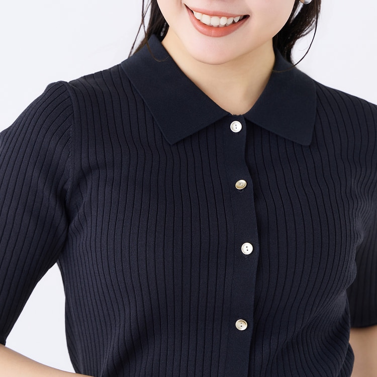≪Oggi.jp4月号掲載≫ ポロニット 半袖【AOKI公式通販】