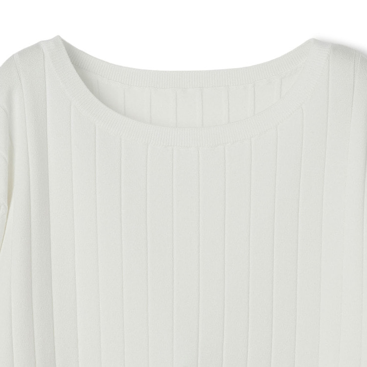 ≪sweet2月号・Oggi.jp1月号掲載≫ ボートネックリブニット【AOKI公式