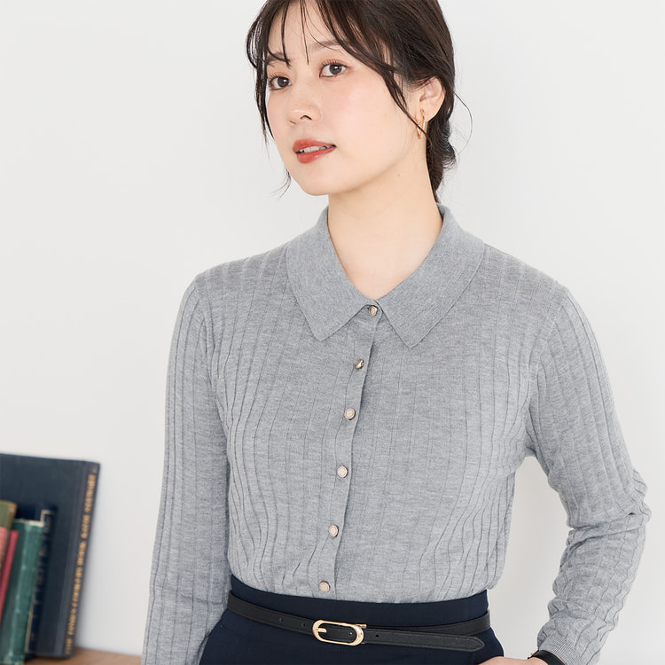 ≪Oggi12月号掲載≫ ポロ襟ニット【AOKI公式通販】