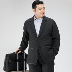 SizeMAX】【パジャマスーツ】ニット素材ジャケット セットアップ