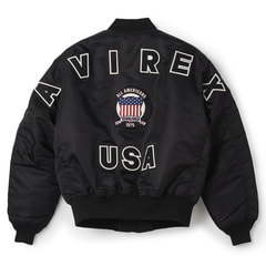SizeMAX】AVIREX MA-1 SIGNATURE BIG LOGO 【AOKI公式通販】