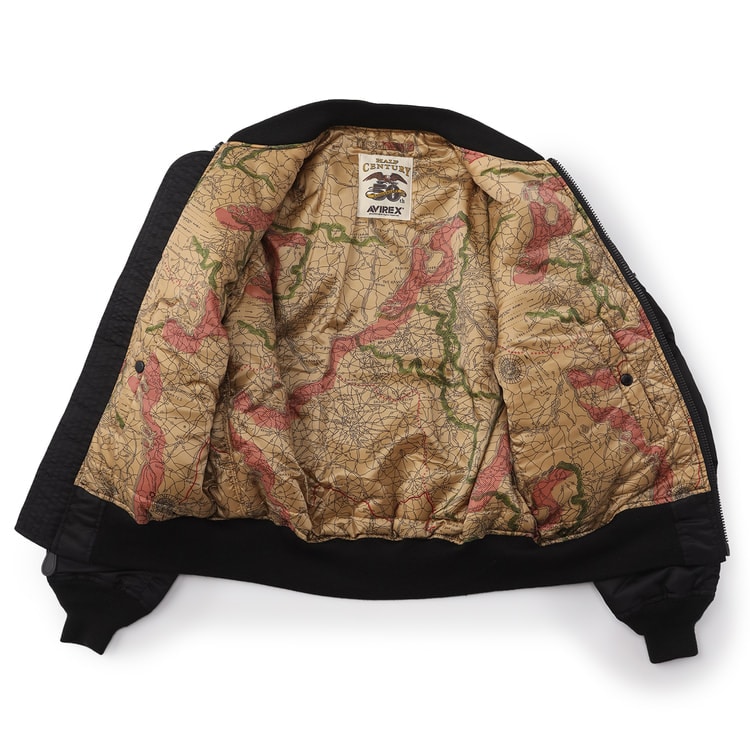 SizeMAX】AVIREX MA-1 SIGNATURE BIG LOGO 【AOKI公式通販】