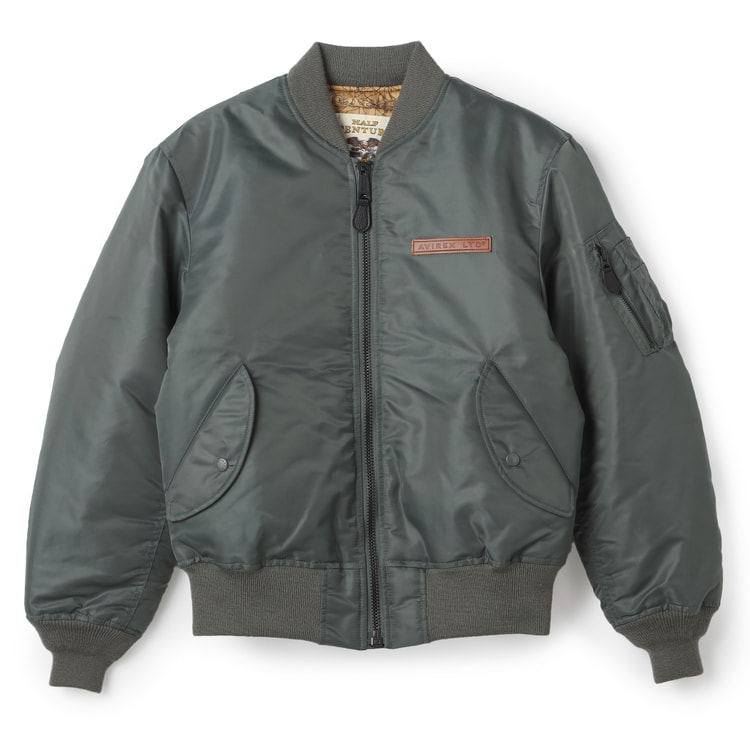 SizeMAX】AVIREX MA-1 SIGNATURE BIG LOGO 【AOKI公式通販】