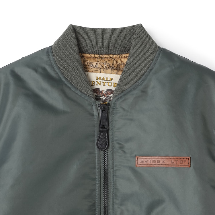 SizeMAX】AVIREX MA-1 SIGNATURE BIG LOGO 【AOKI公式通販】