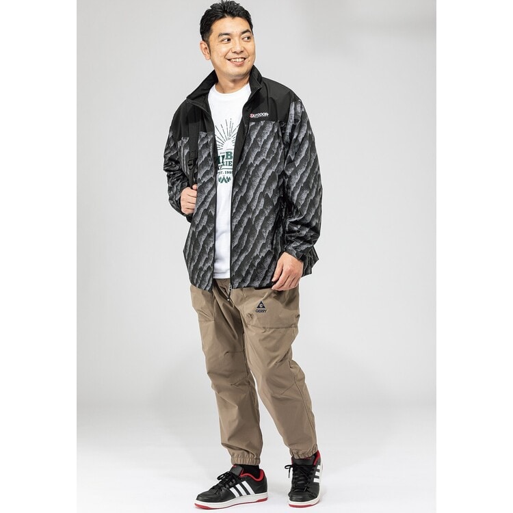 SizeMAX】OUTDOOR PRODUCTS 防風 はっ水 ストレッチ デ【AOKI