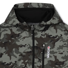 【SizeMAX】OUTDOOR PRODUCTS 防風 はっ水 ストレッチ デュスポ裏メッシュ迷彩パーカー