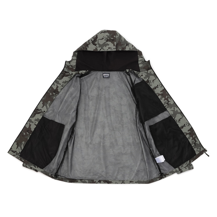【SizeMAX】OUTDOOR PRODUCTS 防風 はっ水 ストレッチ デュスポ裏メッシュ迷彩パーカー