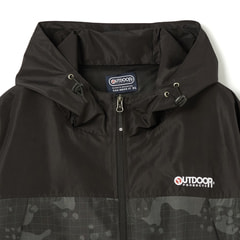 SizeMAX】OUTDOOR デュスポ裏メッシュカモフラージュ柄パーカー【AOKI