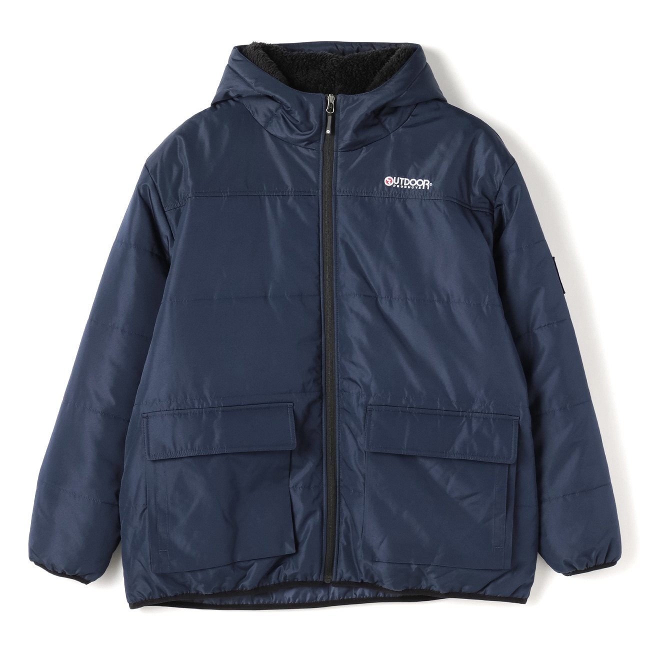 【SizeMAX】OUTDOOR タフタ中綿キルトパーカー 【SizeMAX】OUTDOOR タフタ中綿キルトパーカー