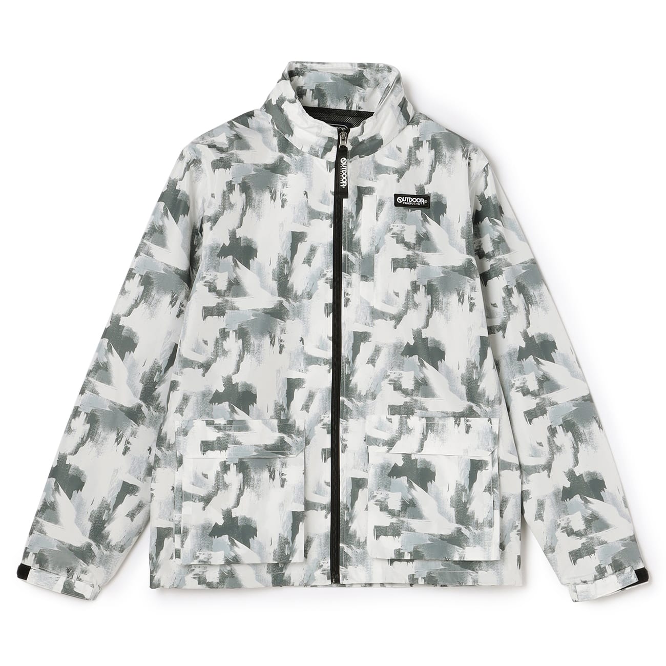 SizeMAX】OUTDOOR はっ水 ストレッチ 裏メッシュ幾何学柄スタンド