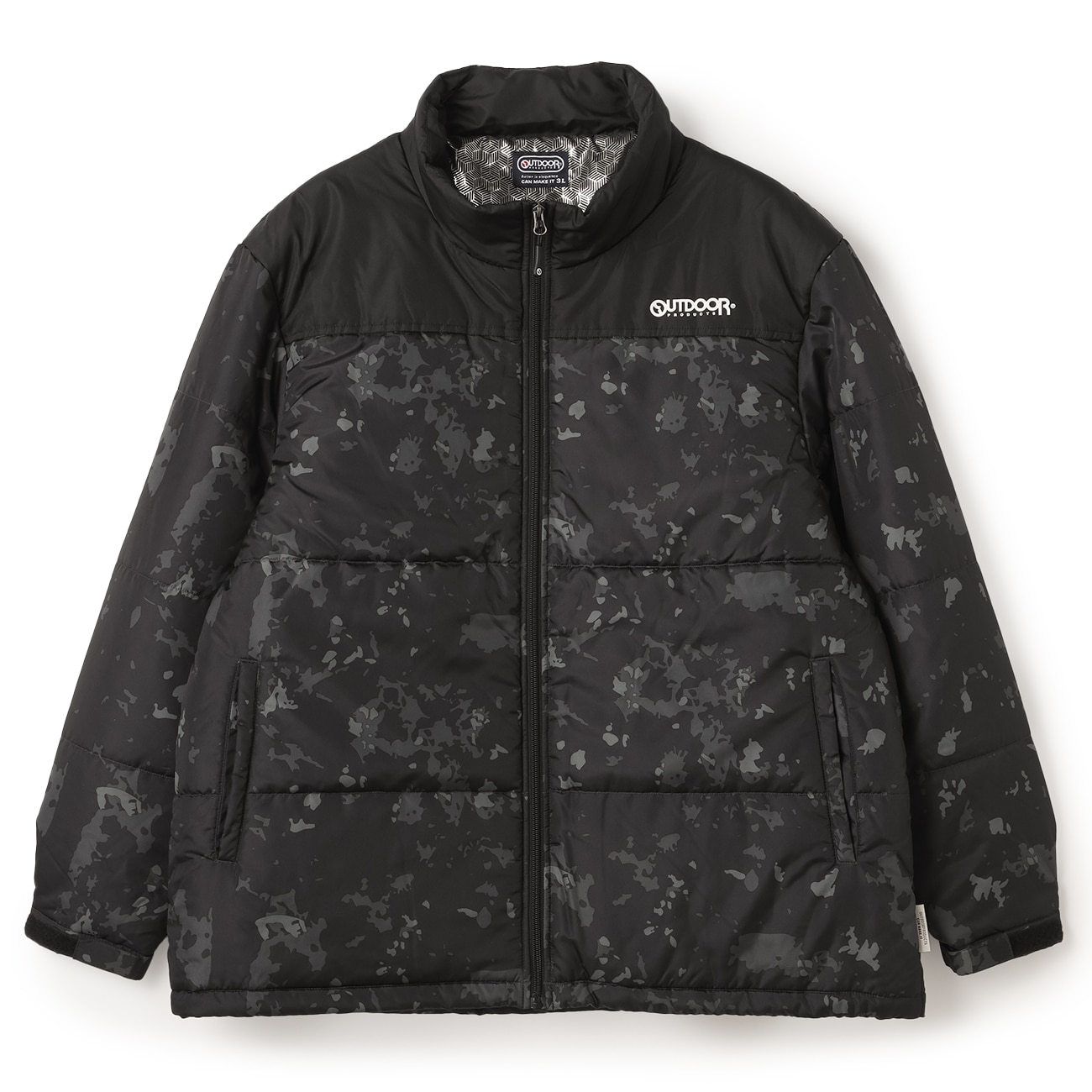 SizeMAX】OUTDOOR PRODUCTS 裏アルミ中綿スタンドジャケッ【AOKI